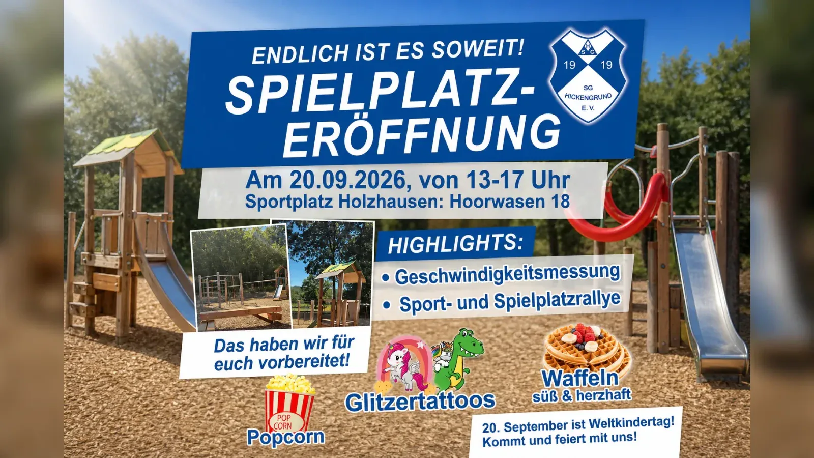 Hero-Bild für Spielplatz-Eröffnung