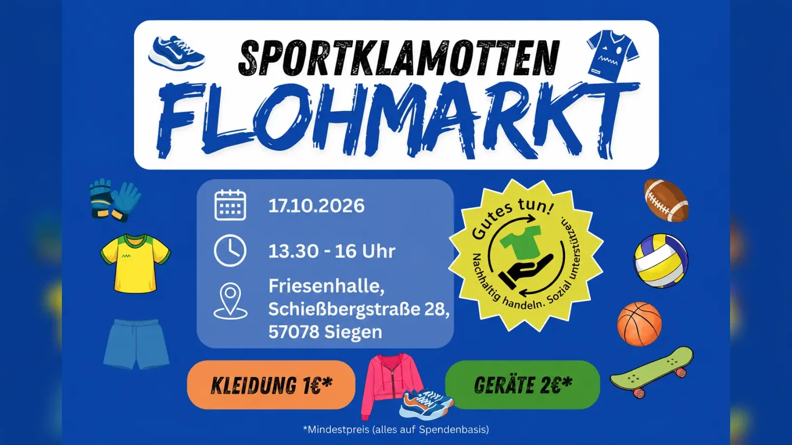 Hero-Bild für Sportklamotten Flohmarkt