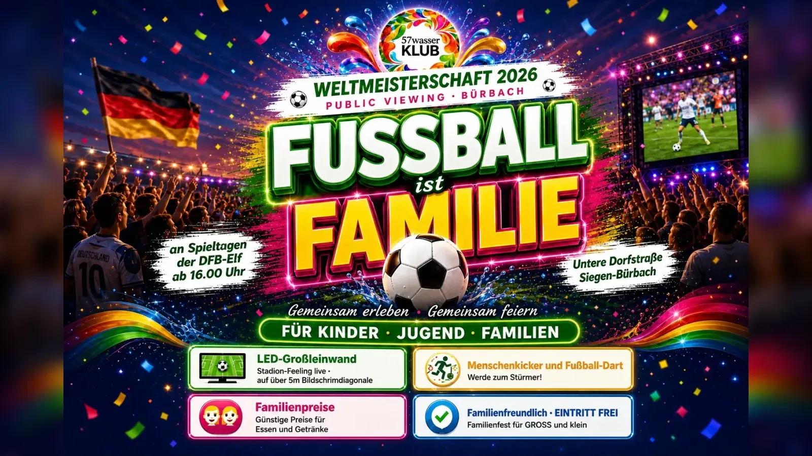 Hero-Bild für Weltmeisterschaft 2026 Public Viewing Burbach