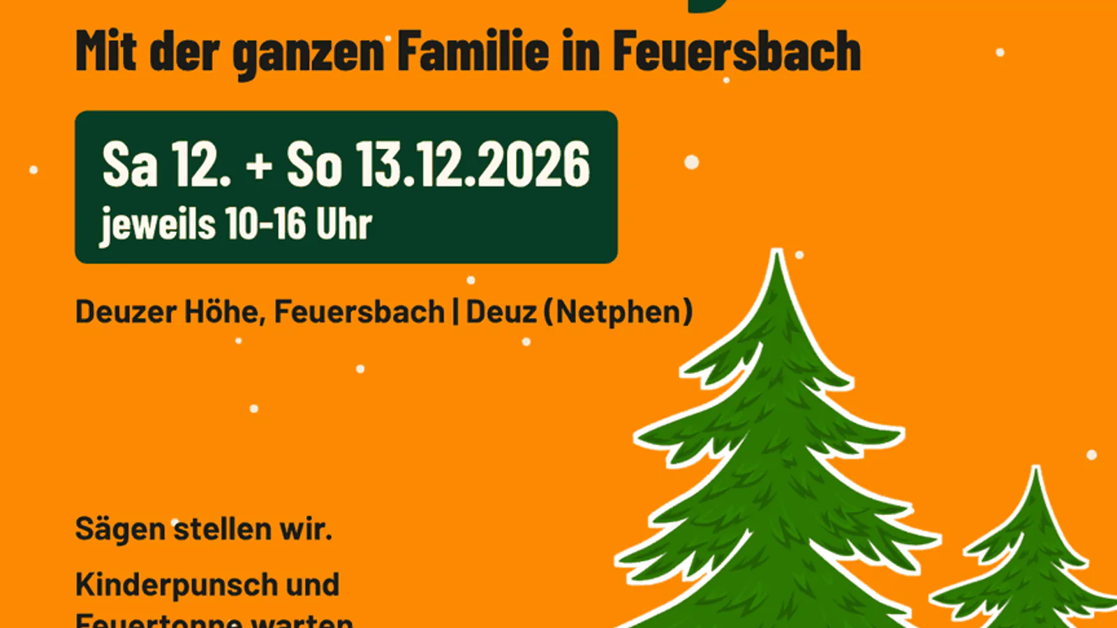 🎄 Weihnachtsbaum selber schlagen in Feuersbach bei Siegen 🎄 in Deuzer Höhe, Feuersbach