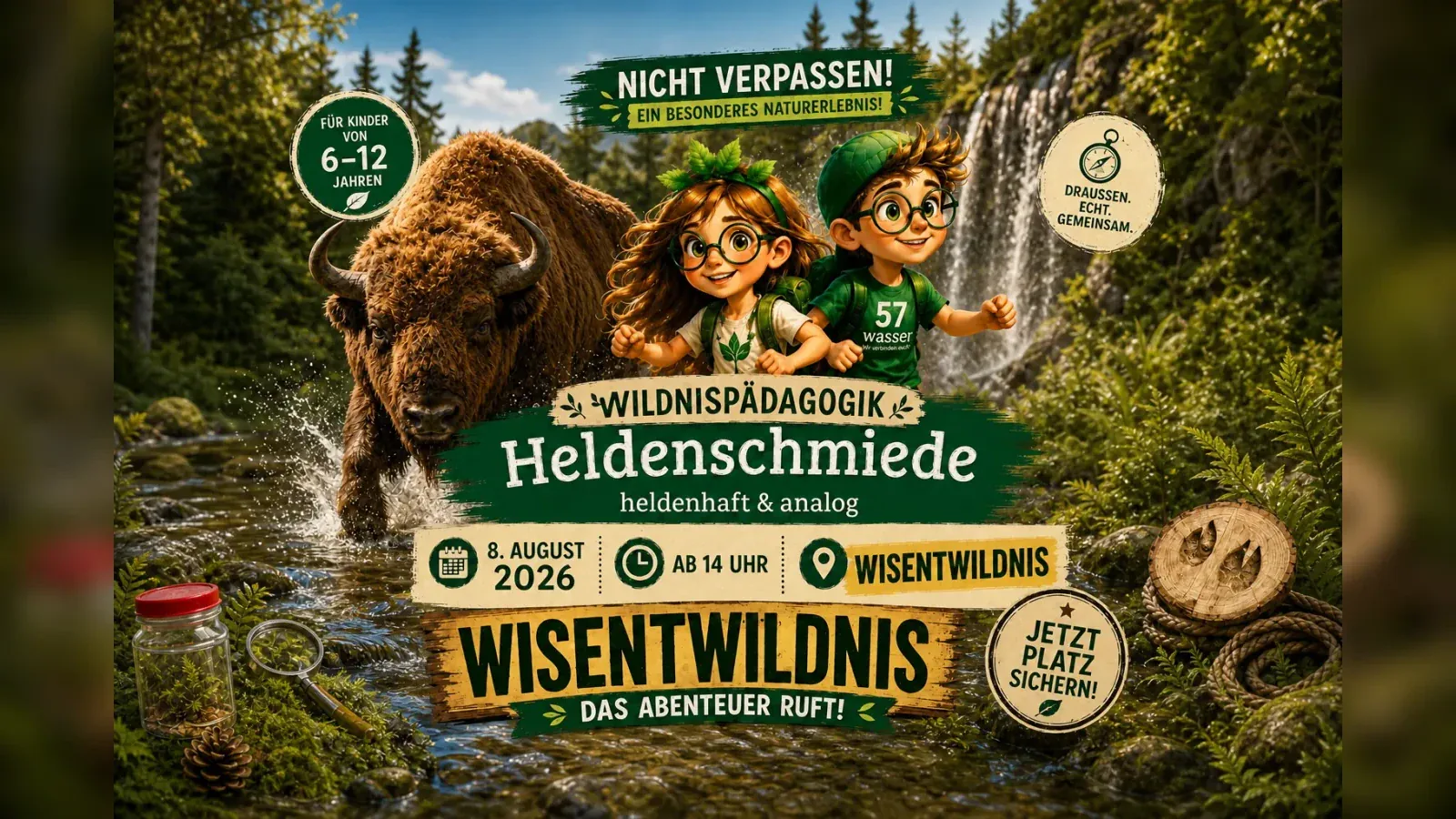 Hero-Bild für WILDNISPÄDAGOGIK Heldenschmiede