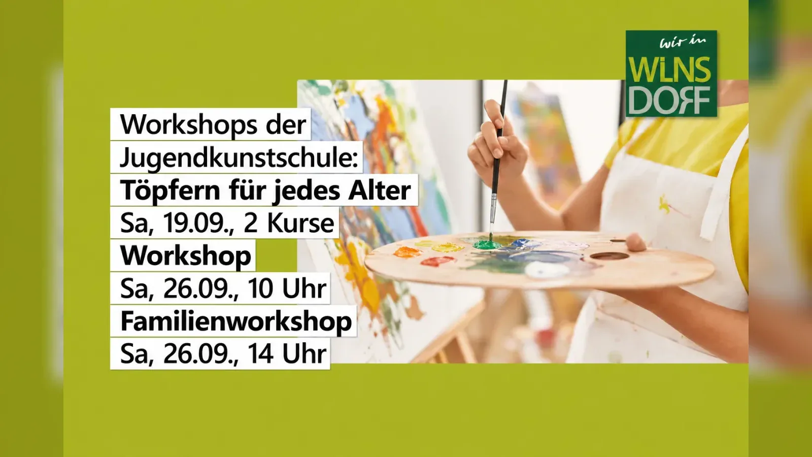 Hero-Bild für Workshops der Jugendkunstschule