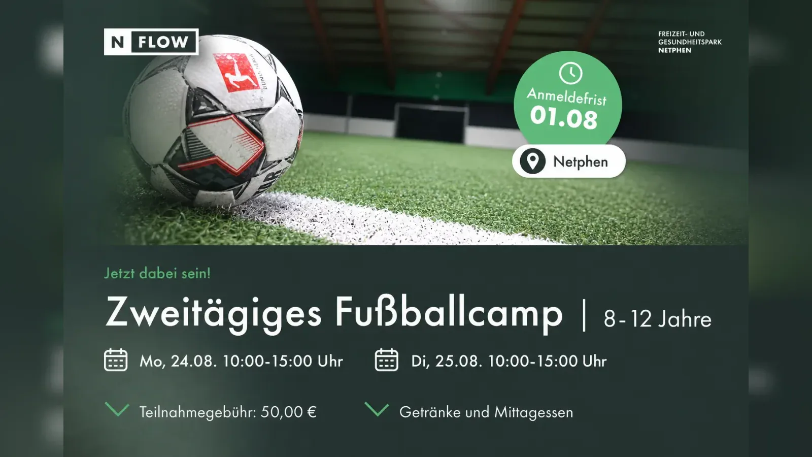 Hero-Bild für Zweitägiges Fußballcamp