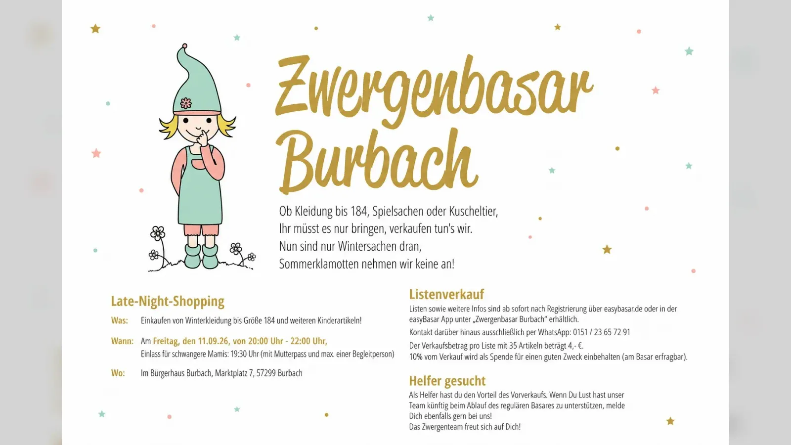 Hero-Bild für Zwergenbasar