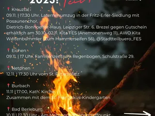 💫 Wir sammeln fleißig Tipps für Martinsumzüge & Martinsfeuer! - Instagram Bild 1