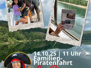 🏴‍☠️ Familien-Piratenfahrt! Am 14.10.25 heißt es: Letzte Piratenparty an Bord! Ein tolles Familienabenteuer in den Herbstferien! ⚓️ - Instagram Bild 1