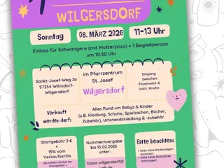 🥳 Hier ist Teil 2 mit Kinderkleidungs Basaren! Danke für all eure Flyer und Nachrichten 💕🙌🏽 - Instagram Bild 4