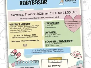 🥳 Hier ist Teil 2 mit Kinderkleidungs Basaren! Danke für all eure Flyer und Nachrichten 💕🙌🏽 - Instagram Bild 3