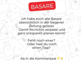 Hier sind die Basartermine (Teil 3!): Das ist echte Teamarbeit ❤️ - Instagram Bild 11