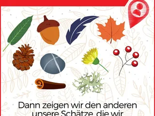 Buenos dias! Heute spielen wir: Naturschatzkiste!! 🌿🍁🐚⁠🌼 - Instagram Bild 2