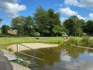 Wir haben die Sonne genutzt und das Naturfreibad in Krombach besucht. - Instagram Bild 2