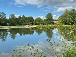 Wir haben die Sonne genutzt und das Naturfreibad in Krombach besucht. - Instagram Bild 6