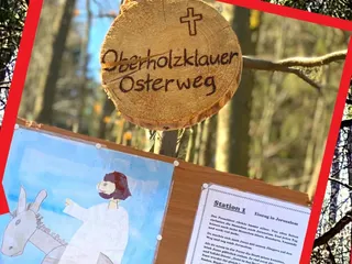 Wir präsentieren: Der Oberholzklauer Osterweg! Mit Sieben Mit-mach Stationen. ✝️ - Instagram Bild 3