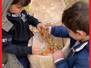 ☀️Heute sind wir ein Stück den Quellenweg entlang gelaufen und haben uns die Holzskulpturen angeschaut! 🤩 - Instagram Bild 9