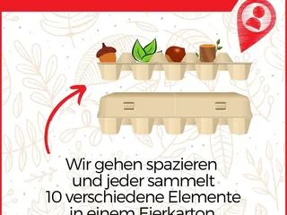 Buenos dias! Heute spielen wir: Naturschatzkiste!! 🌿🍁🐚⁠🌼 - Instagram Bild 1