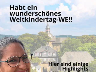 Happy Weltkindertag am Sonntag und ein schönes Wochenende euch! 🧡🥳 - Instagram Bild 1