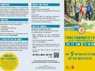 Flyer Familienwandertag 21. Juni 2026